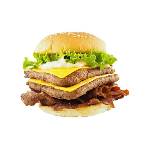 Bikkel burger dubbel van Cafetaria de Kapteyn