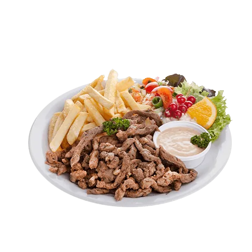 Shoarma schotel van Cafetaria de Kapteyn