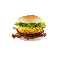 Chicken burger joppie crunch